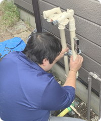メーターまわり配管取付